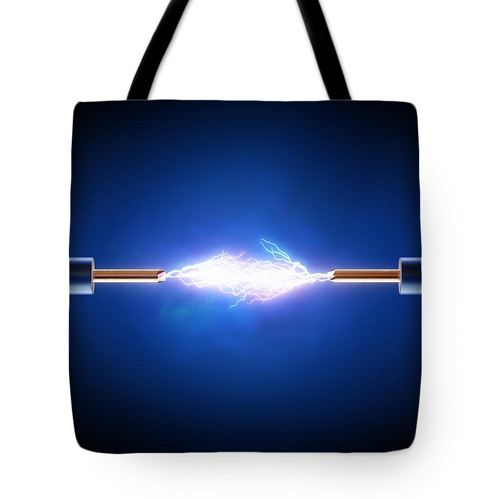 Electrical Tote Bag featuring the photograph Electric Current / Energy / transfer by Johan Swanepoel