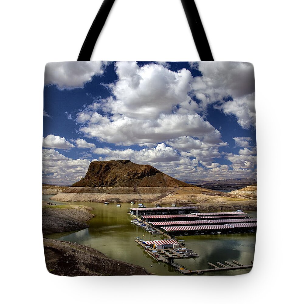 New Mexico Tote Bag featuring the photograph Elephant Butte Lake View by Diana Powell