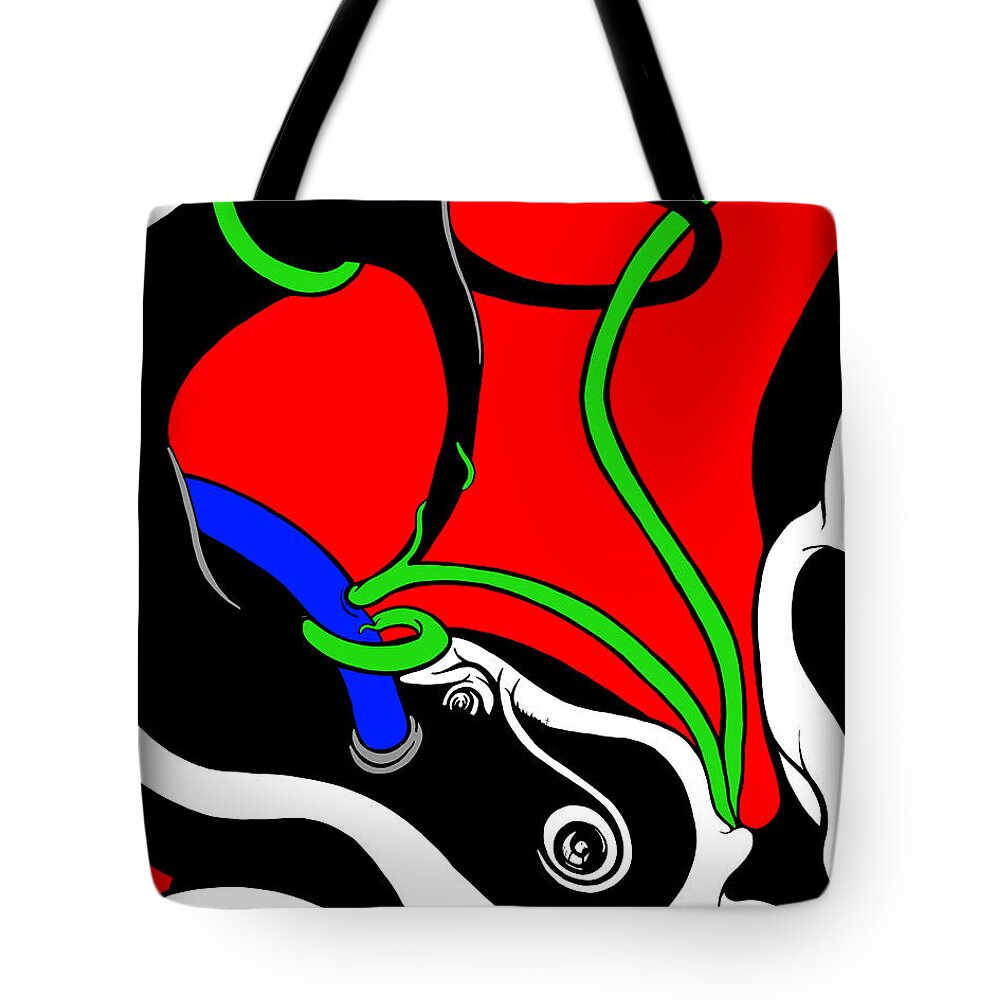 Elephant Tote Bag featuring the digital art Elephant Titus by Craig Tilley