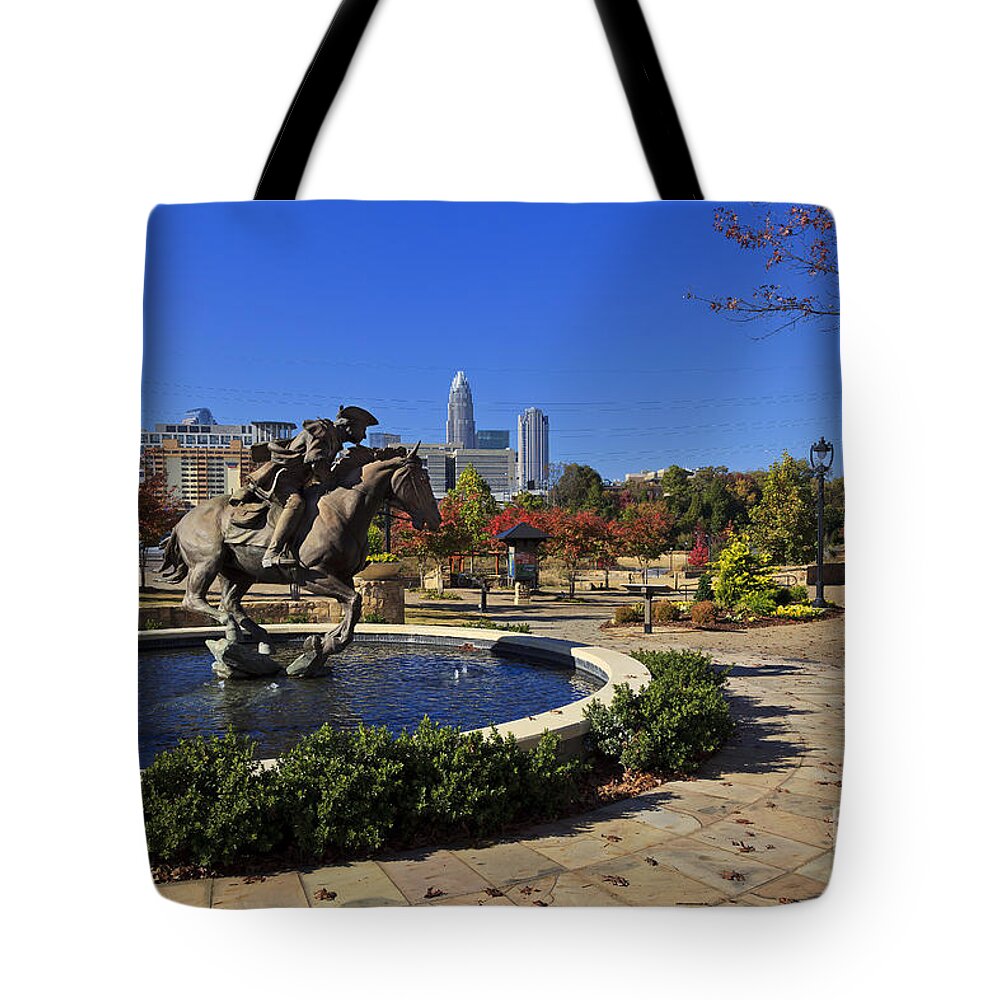 Skyline Tote Bag featuring the photograph Elizabeth Park at Charlotte by Jill Lang