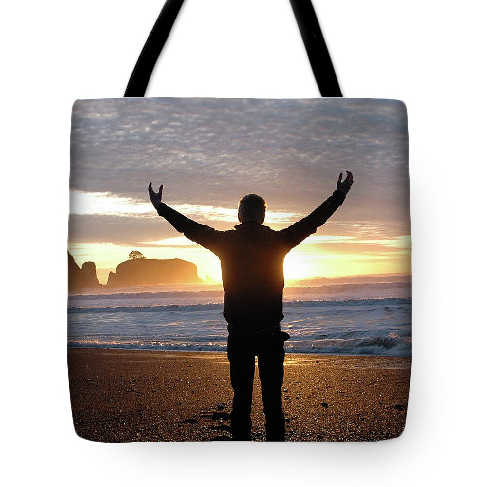 Sunset Photographs Tote Bag featuring the photograph Embrace by Jill Westbrook