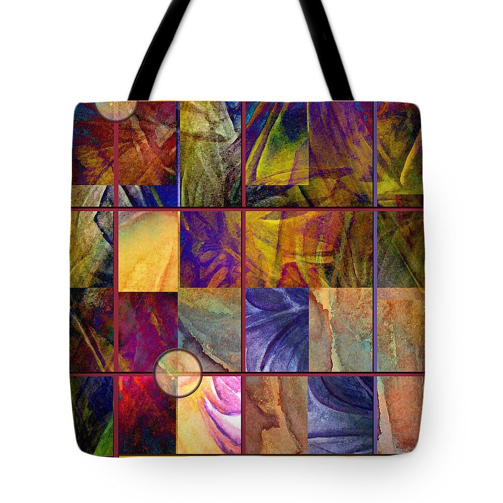 Tapestry Tote Bag featuring the painting Emotive Tapestry by Allison Ashton