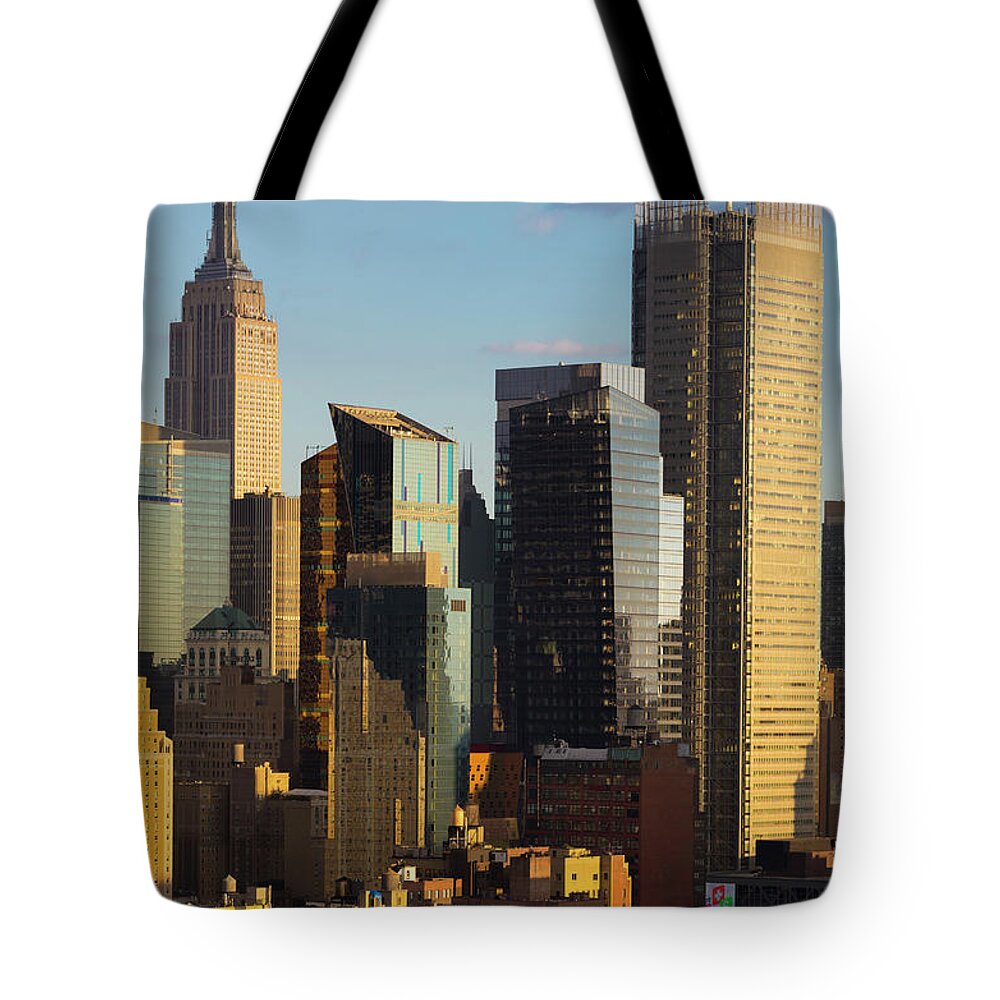 Tranquility Tote Bag featuring the photograph Empire State Building And Midtown by Future Light