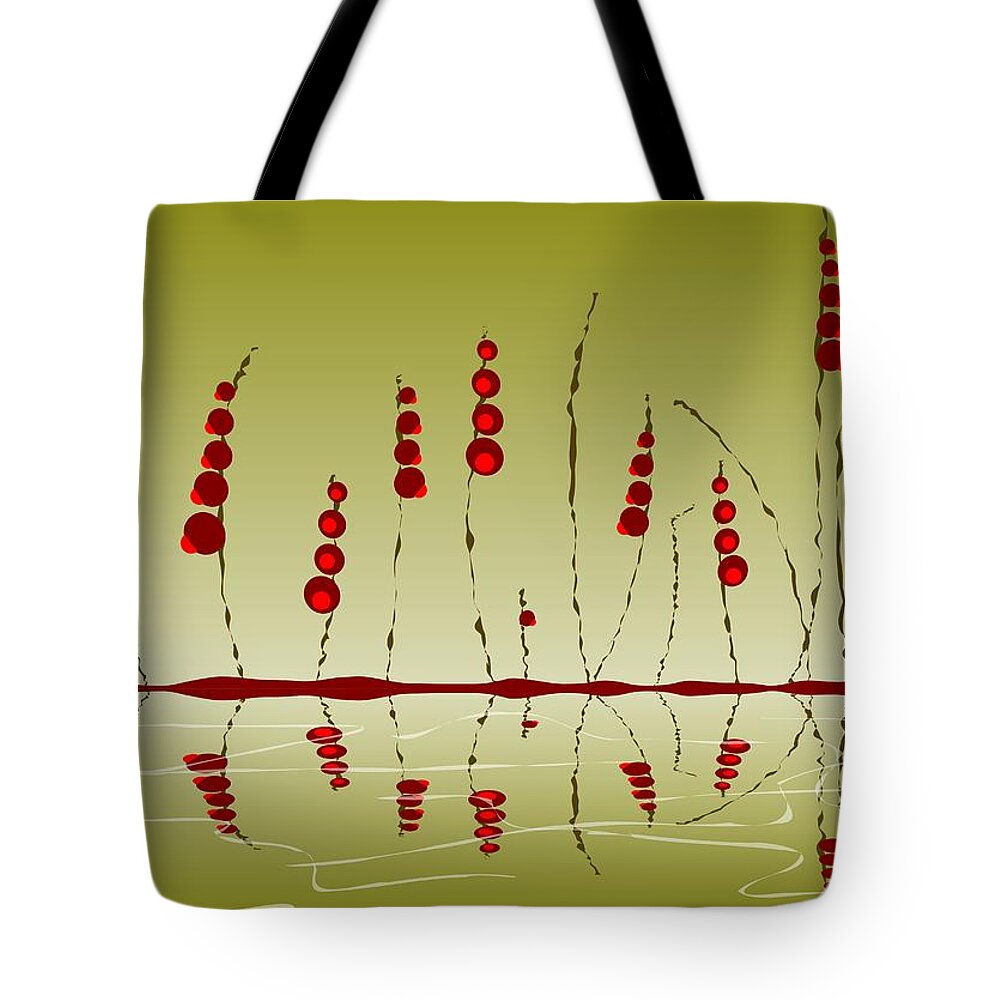 Malakhova Tote Bag featuring the digital art Enchanted Berries by Anastasiya Malakhova