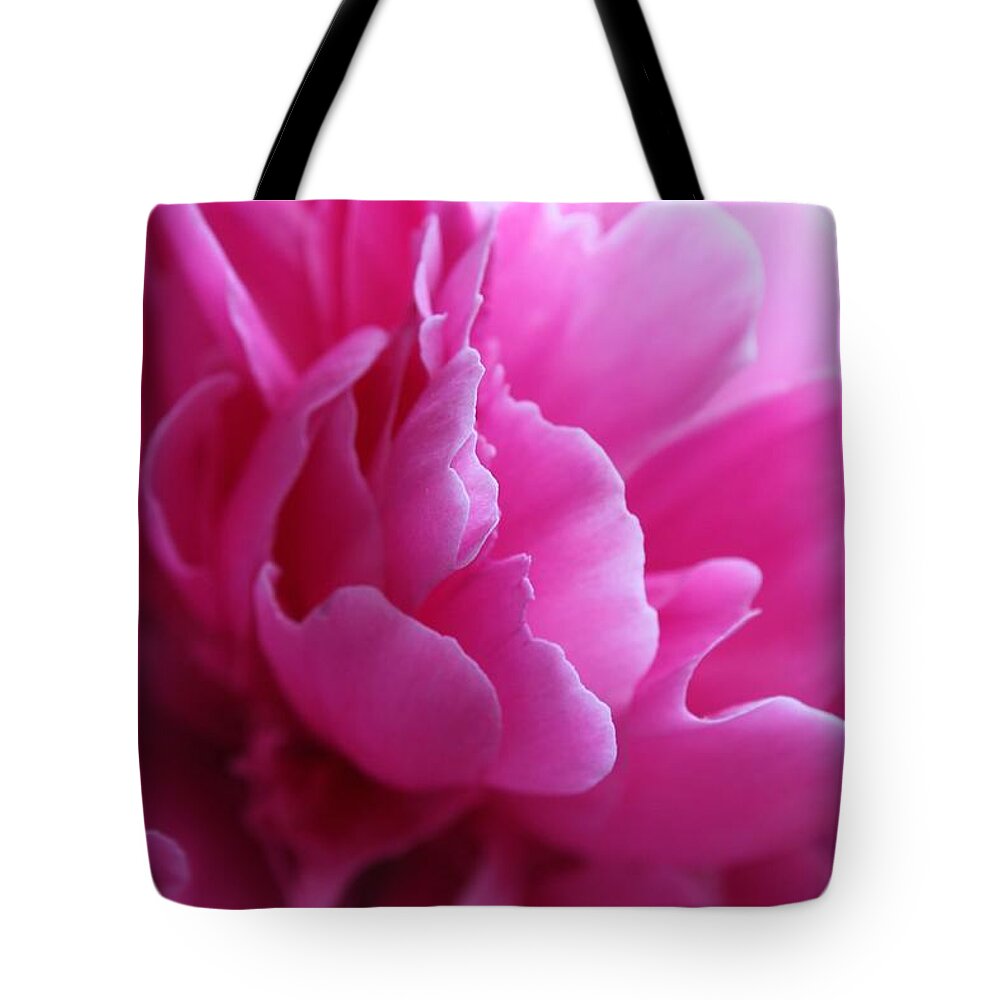 Macro Tote Bag featuring the photograph End of the world pink by Carolyn Jacob