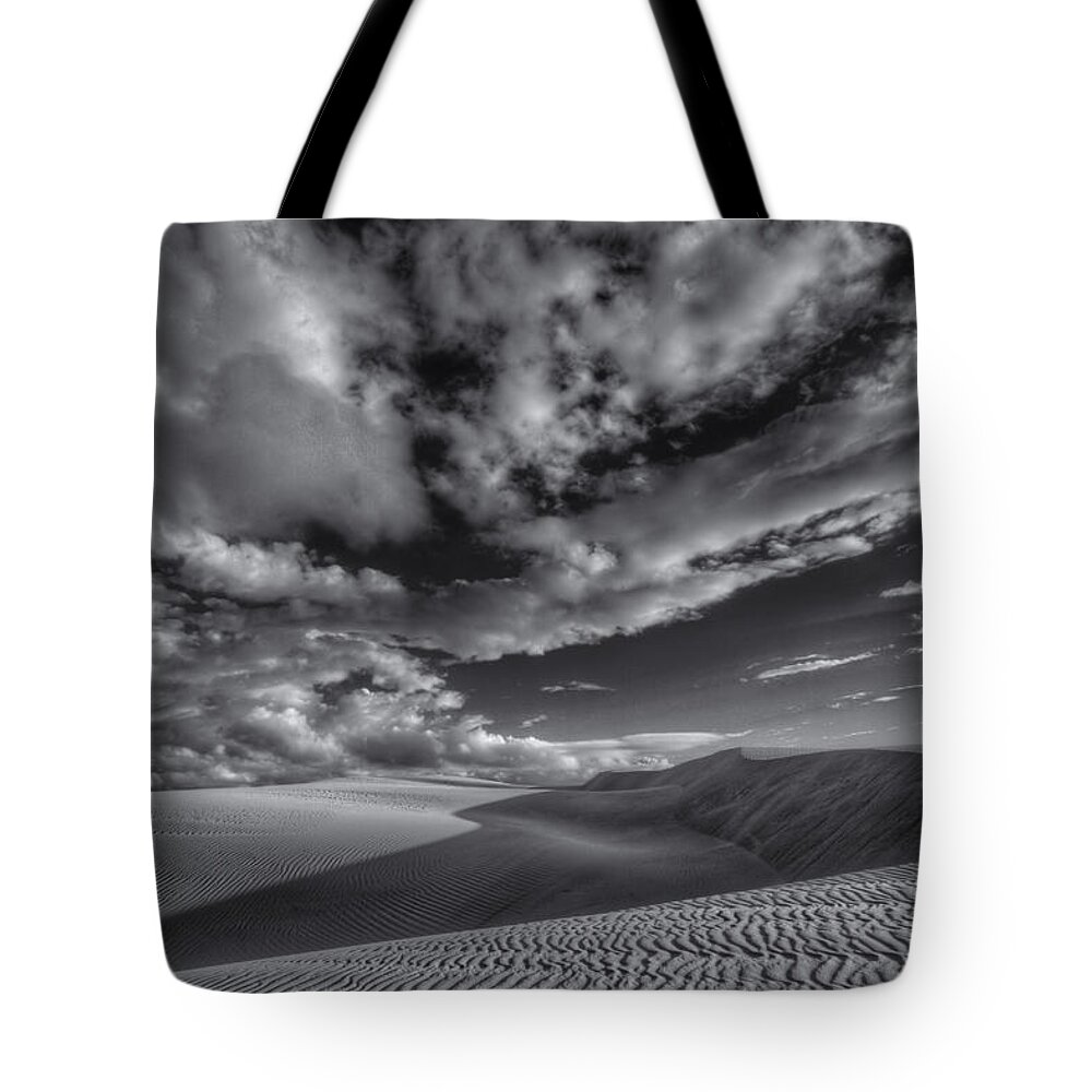 Oceano Tote Bag featuring the photograph Endless Black and White by Beth Sargent
