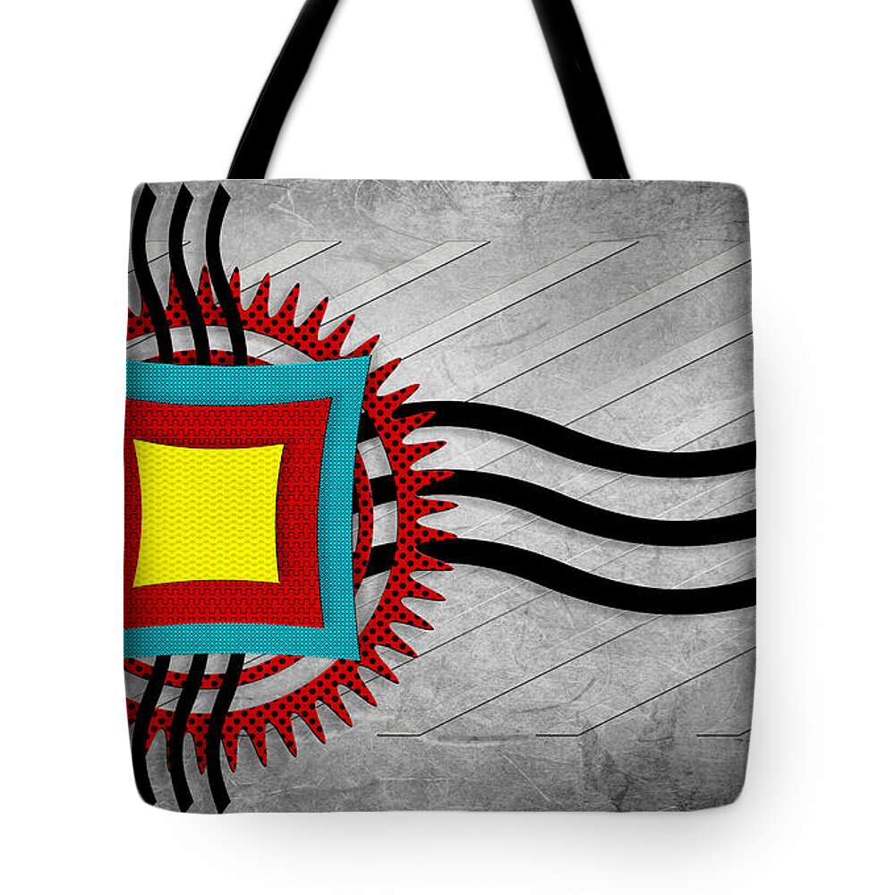 American Indian Style Tote Bag featuring the digital art Energy Flow by Shawna Rowe