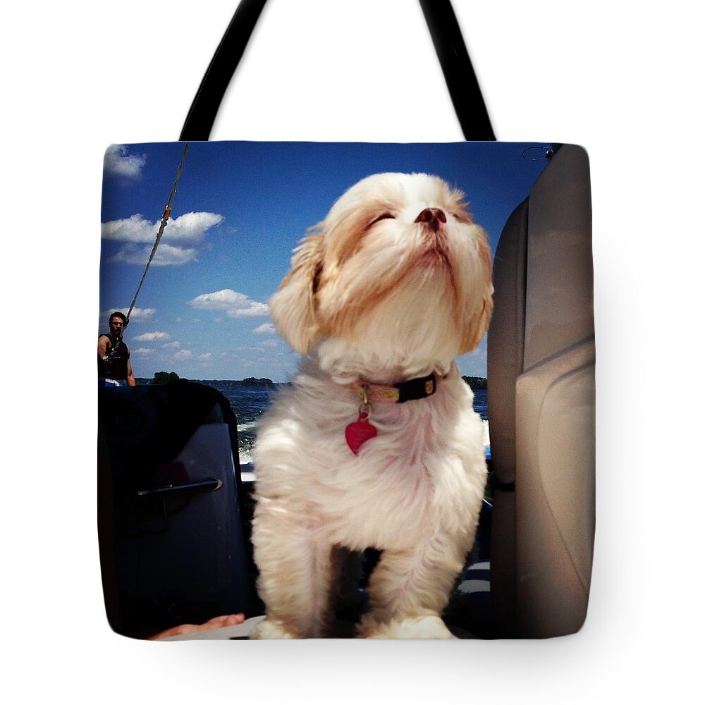 Boat Tote Bag featuring the photograph Enjoy Life by M West