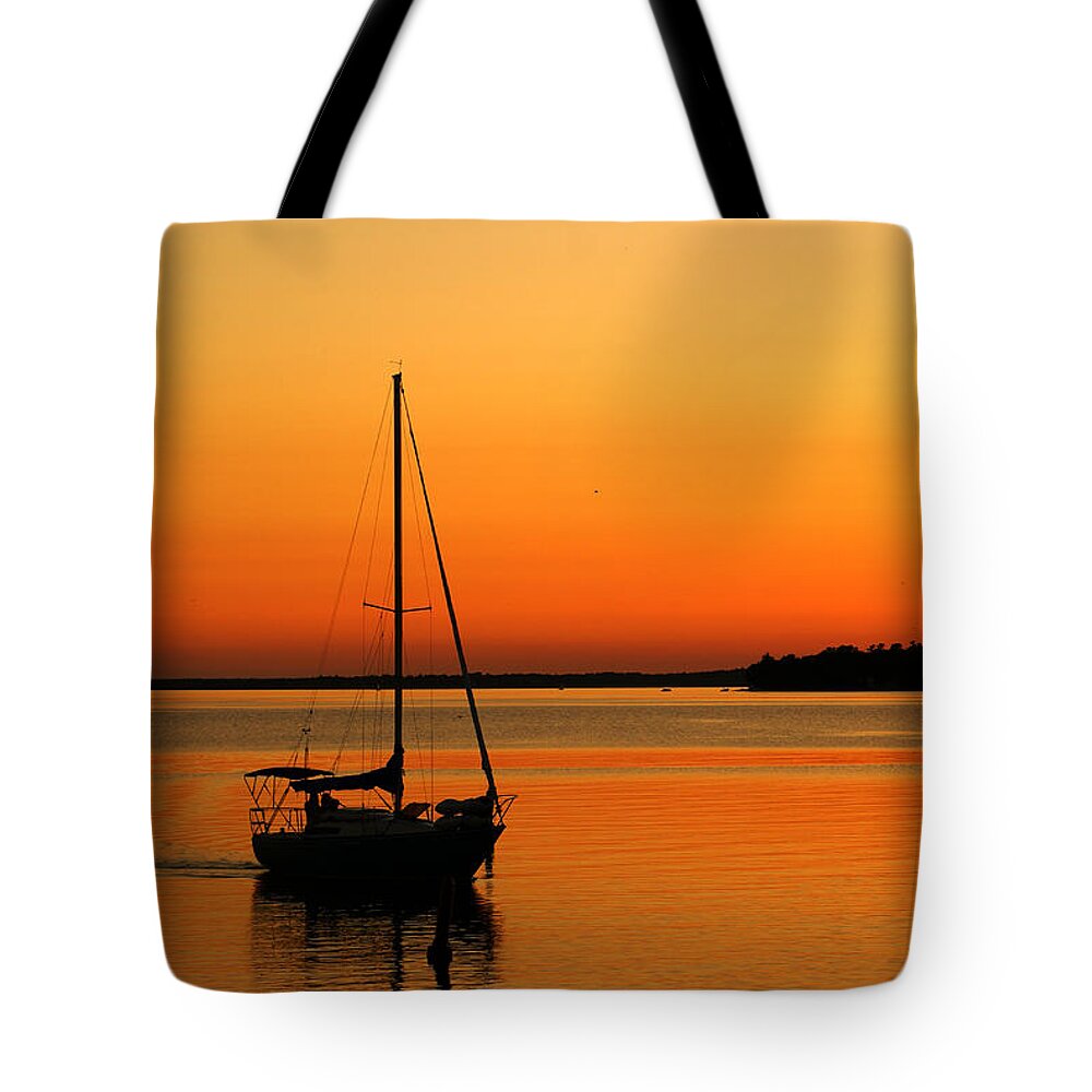 Sunset Tote Bag featuring the photograph Enjoy The Moment 01 by Aimelle Ml