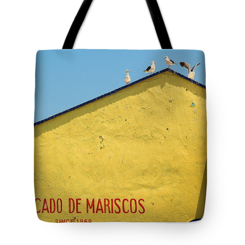 Mexico Tote Bag featuring the photograph Ensenada Harbour Fish Market 33 by JustJeffAz Photography