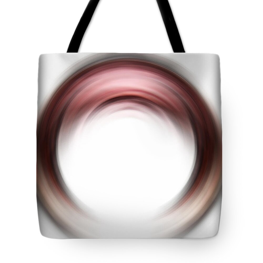 Enso Tote Bag featuring the painting Enso Blush - Abstract Art By Sharon Cummings by Sharon Cummings