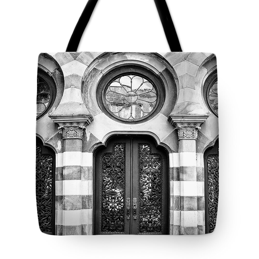 Charleston Tote Bag featuring the photograph DOUBLE ENTRY Charleston SC by William Dey