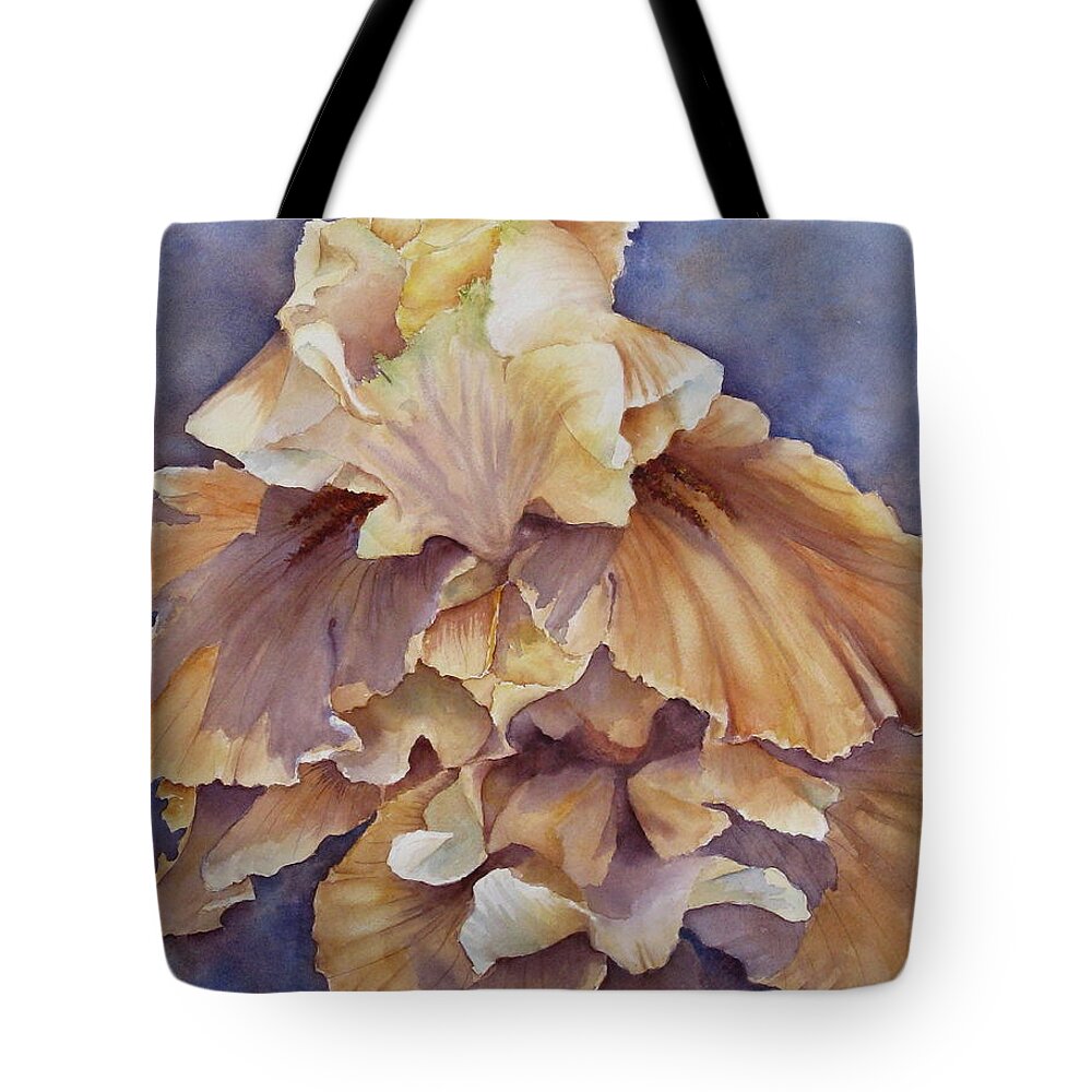 Flower Tote Bag featuring the painting Eruption II--Flower of Rebirth by Mary McCullah