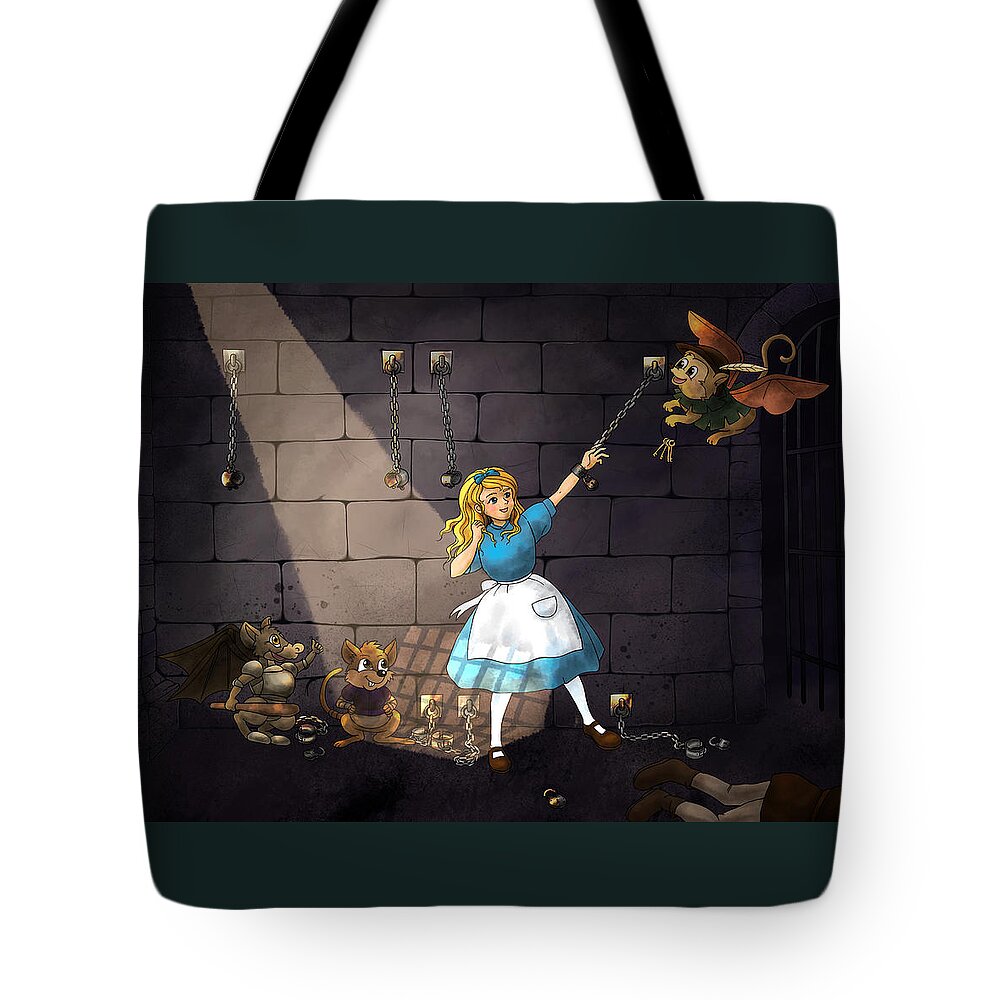 Wurtherington Tote Bag featuring the painting Escape by Reynold Jay