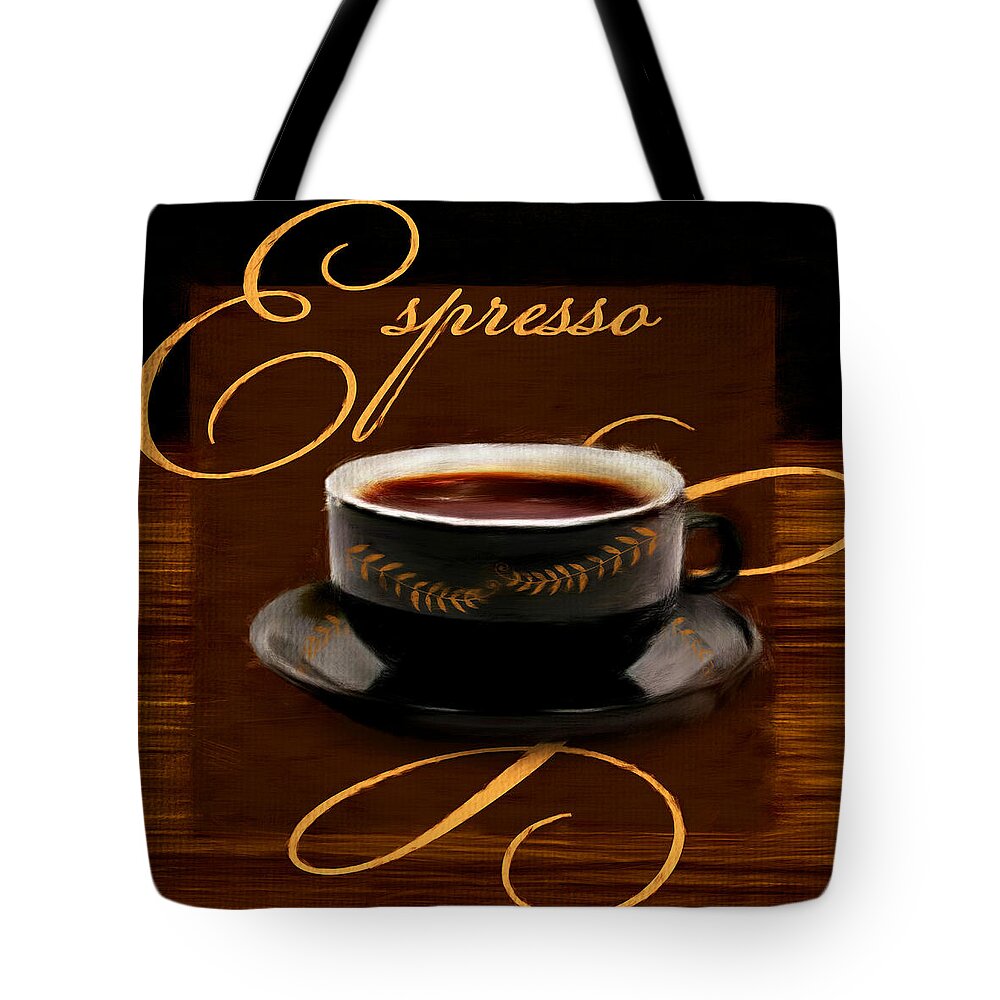 Coffee Tote Bag featuring the digital art Espresso Passion by Lourry Legarde