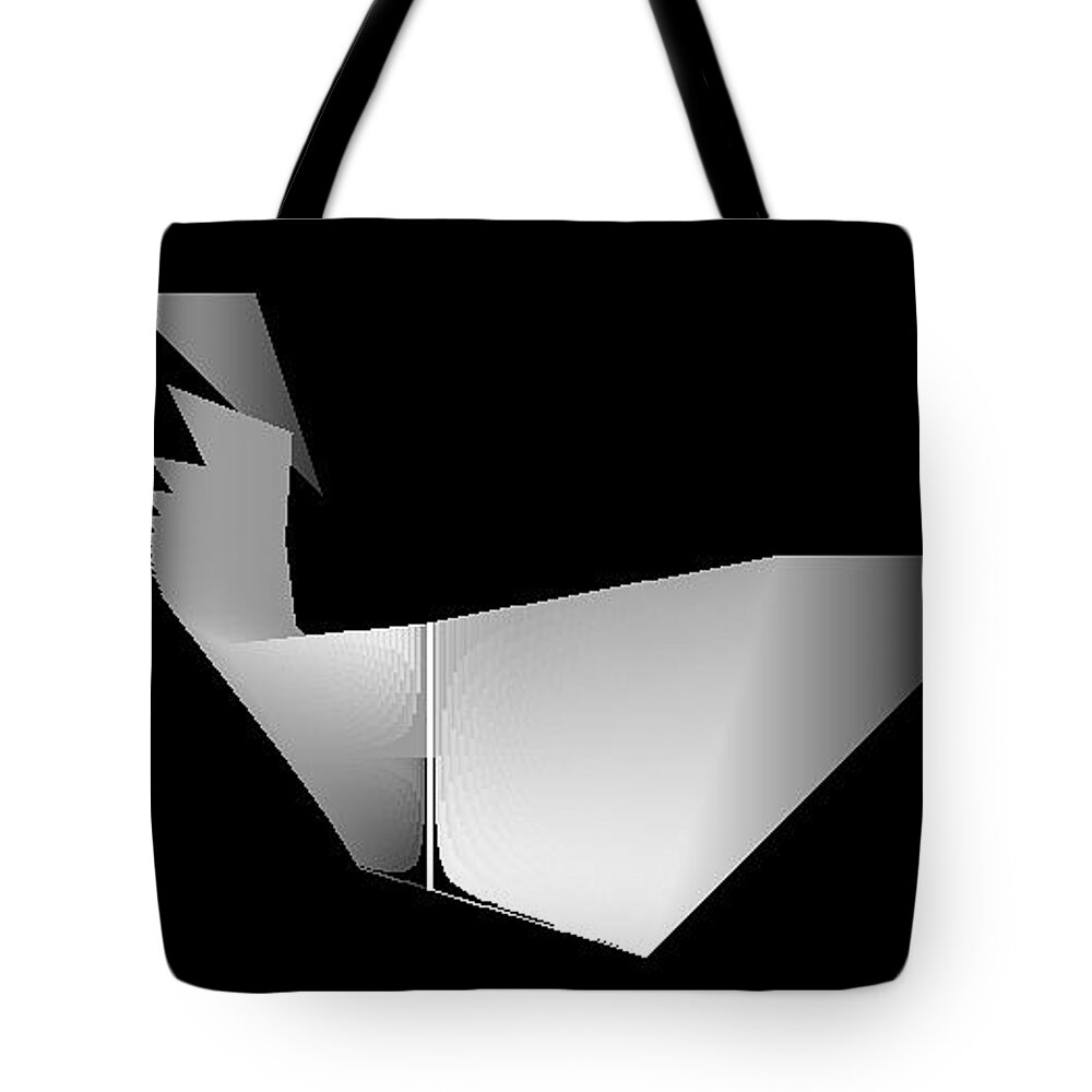 Abstract Algorithm Digital Rithmart Tote Bag featuring the digital art Et_cetera.13.1 by Gareth Lewis