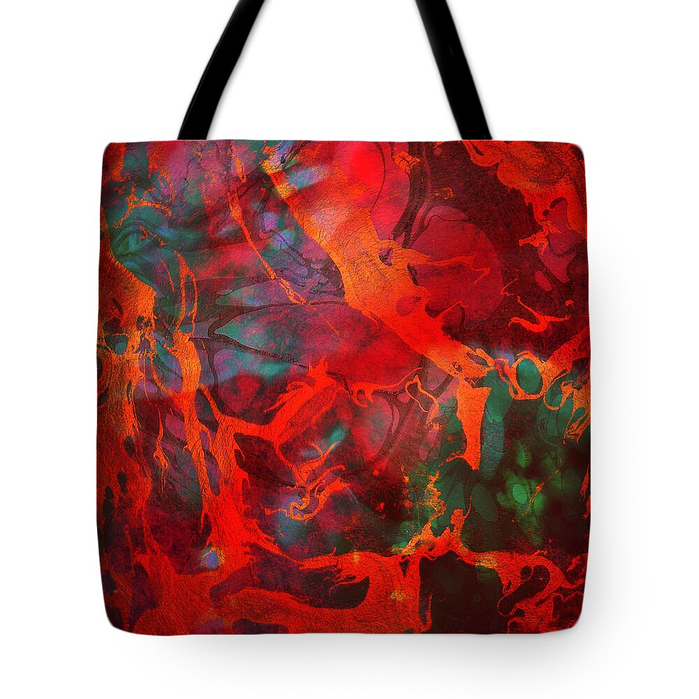 Flow Tote Bag featuring the painting Eternal Flow by Ally White