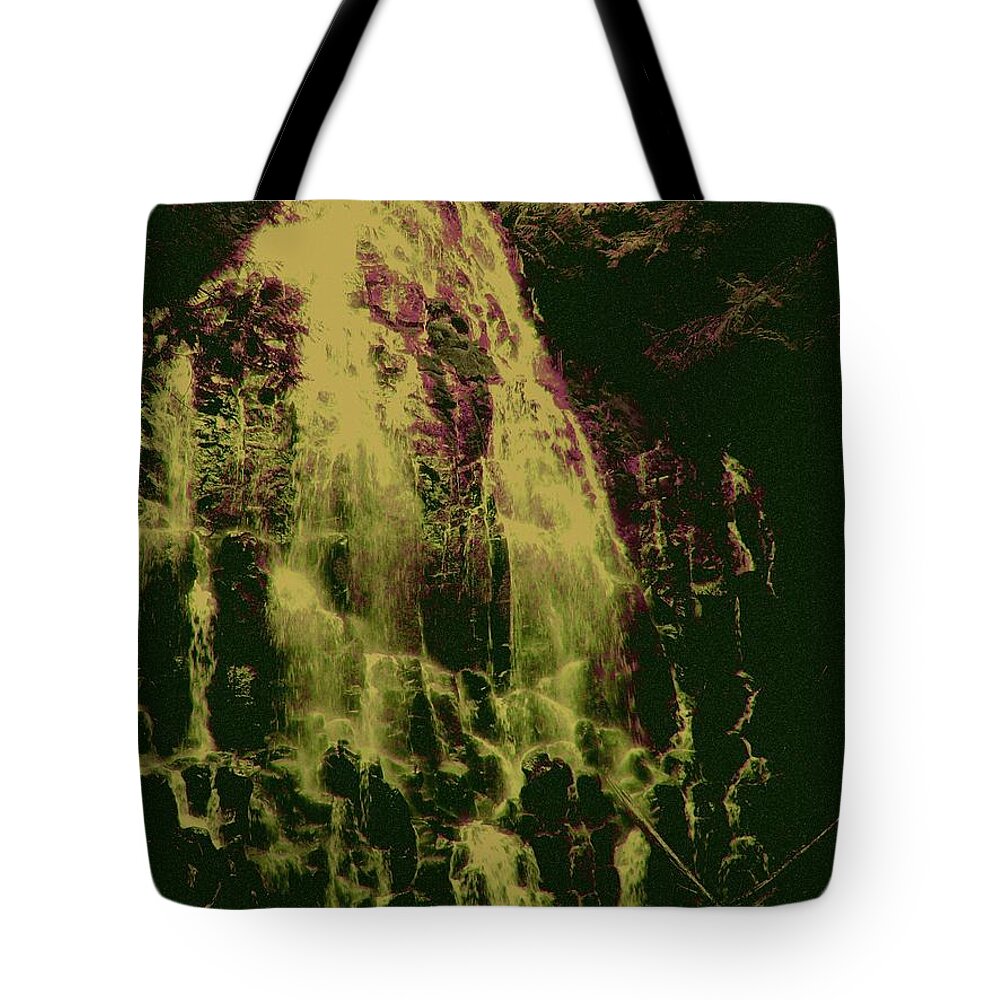 Ramona Falls Tote Bag featuring the photograph Ethereal Flow by Laureen Murtha Menzl