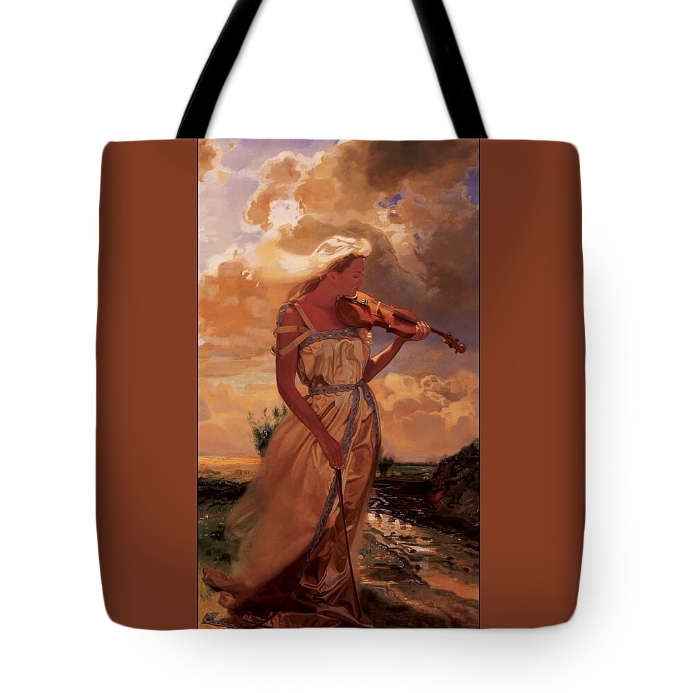 Whelan Art Tote Bag featuring the painting Euphoria by Patrick Whelan