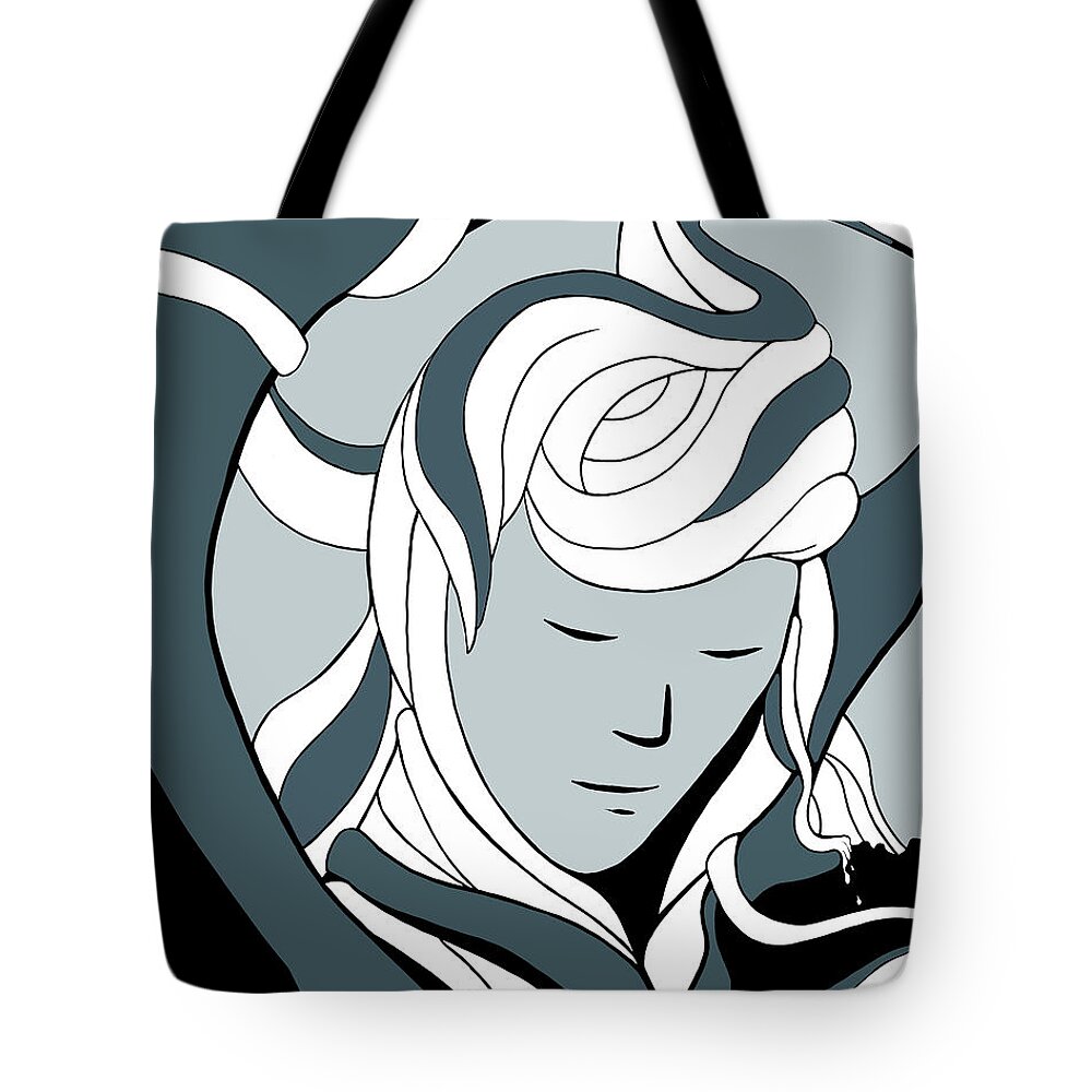 Woman Tote Bag featuring the digital art Eve by Craig Tilley