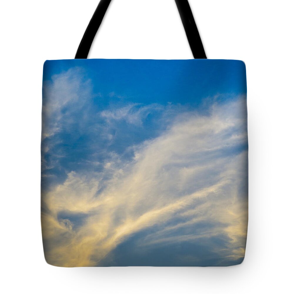 Summer Tote Bag featuring the photograph Evening clouds by David Pyatt