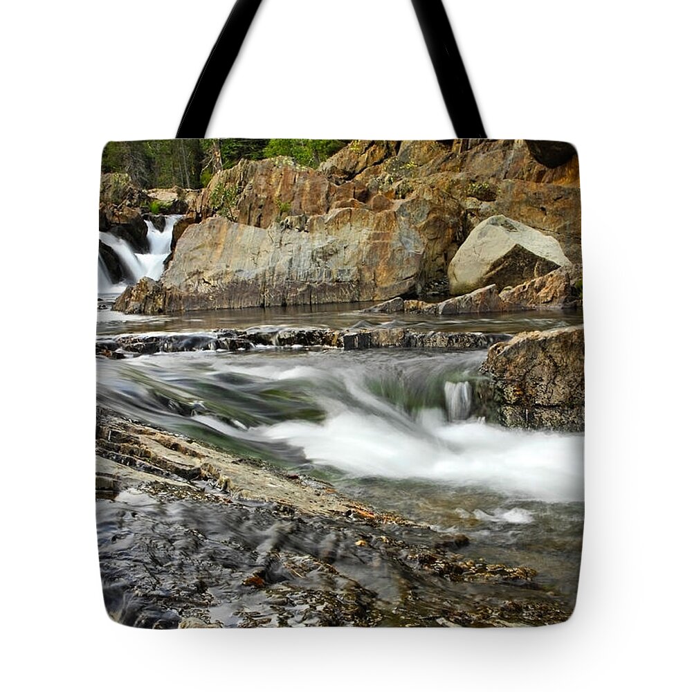 Nature Tote Bag featuring the photograph Everything Flows by Donna Blackhall