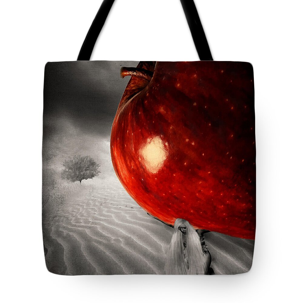 Eve Tote Bag featuring the photograph Eve's Burden by Lourry Legarde