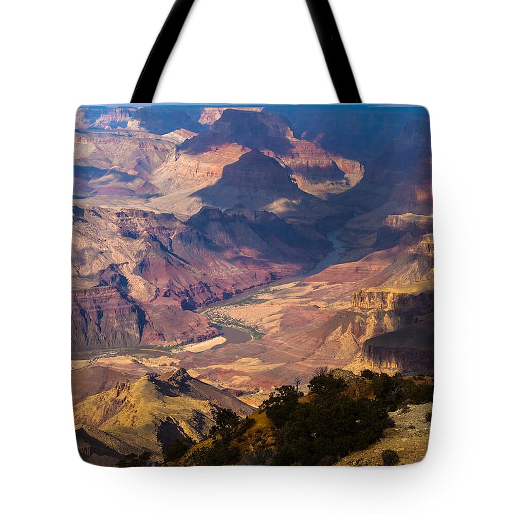 Arizona Tote Bag featuring the photograph Expanse at Desert View by Ed Gleichman