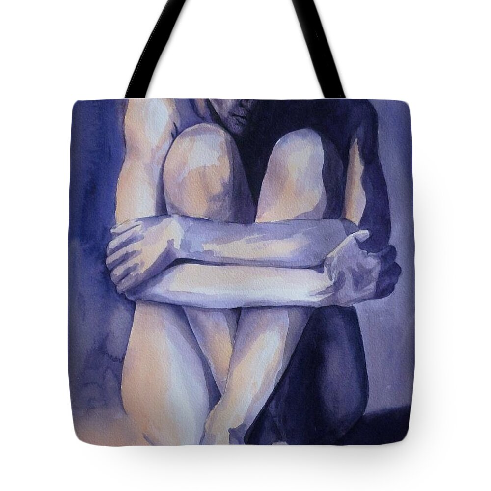 Woman Tote Bag featuring the painting Exposed by Michal Madison