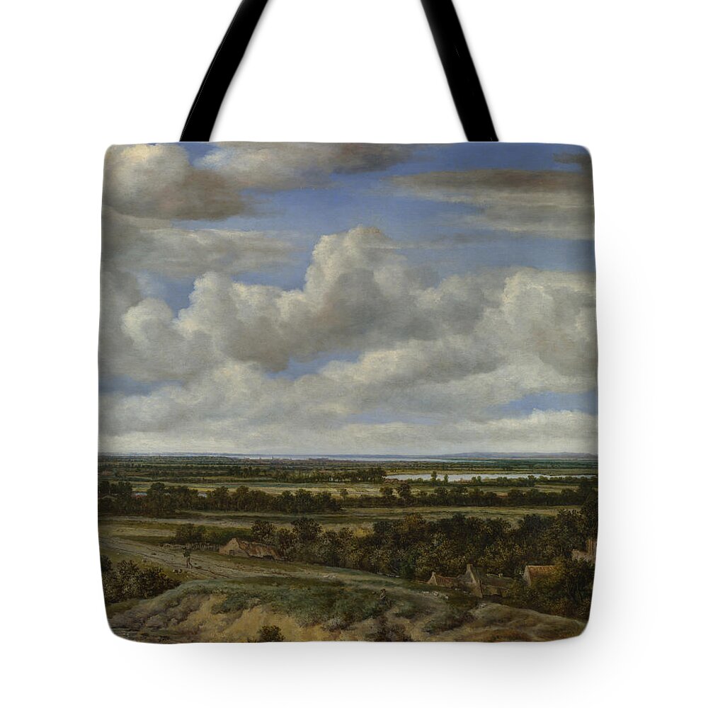 Philip De Koninck Tote Bag featuring the painting Extensive Landscape by Philip de Koninck