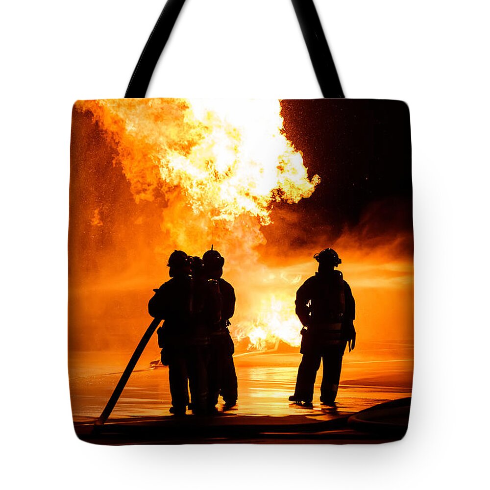 Extinguish Tote Bag featuring the photograph Extinguish by Sennie Pierson
