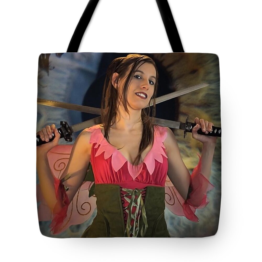 Fairy Tote Bag featuring the photograph Eye on A Fairy by Jon Volden