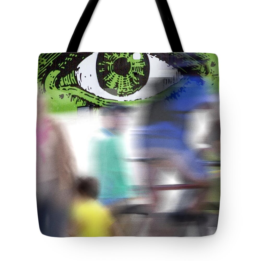 Eye Spy Tote Bag featuring the photograph Eye Spy by Richard Piper