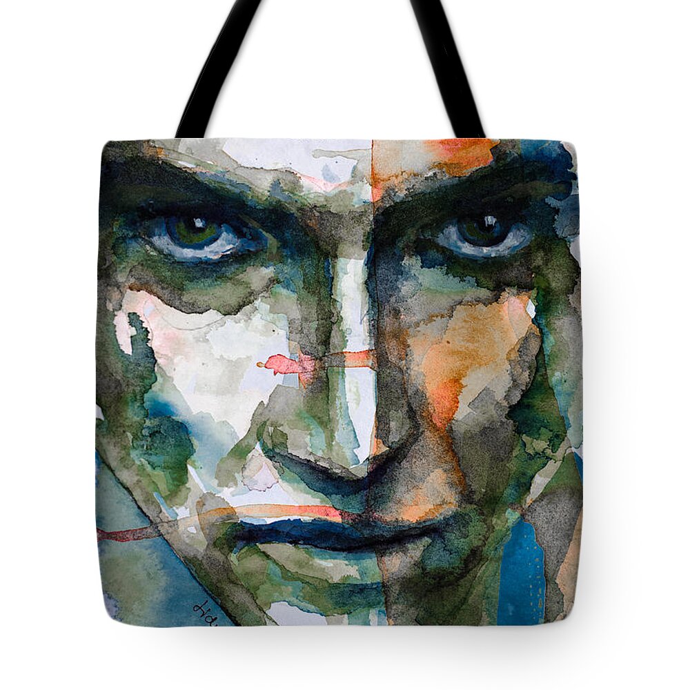 Actors Tote Bag featuring the painting The mirror of the soul by Laur Iduc
