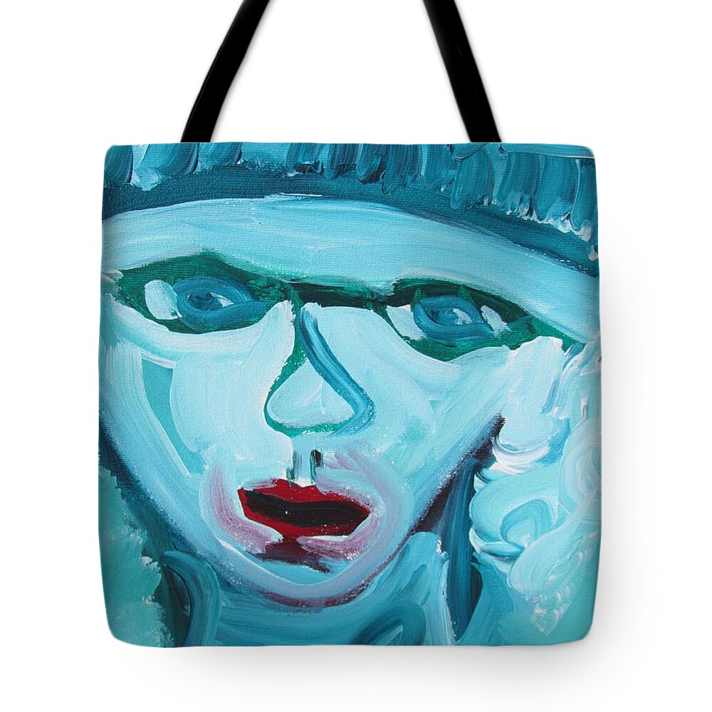 Face Tote Bag featuring the painting Face Two by Shea Holliman