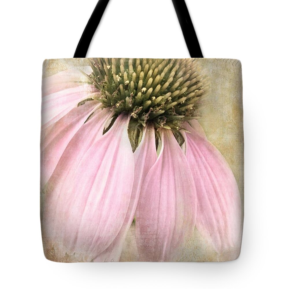 Coneflower Tote Bag featuring the photograph Faded Coneflower by Melissa Bittinger