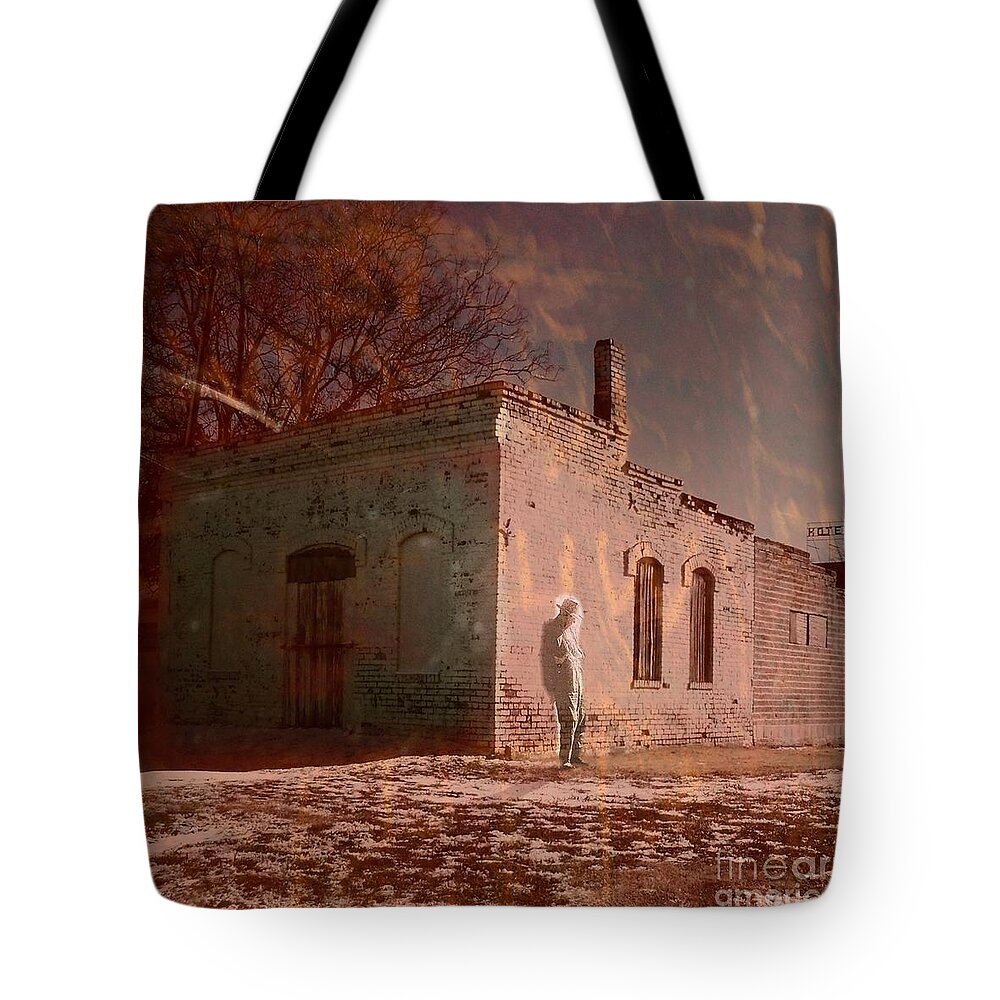 Storytellers Tote Bag featuring the painting Faded Memories by Desiree Paquette