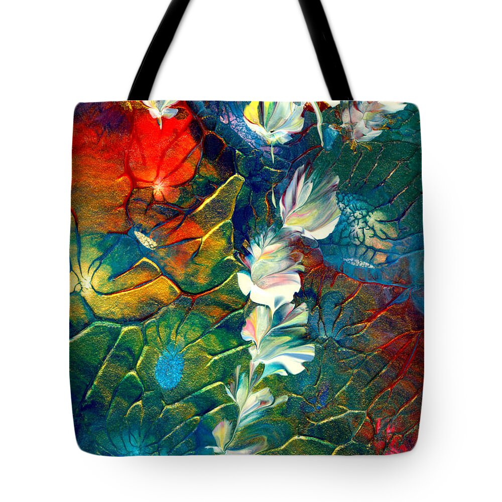 Fairy Tote Bag featuring the painting Fairy Dust by Nan Bilden