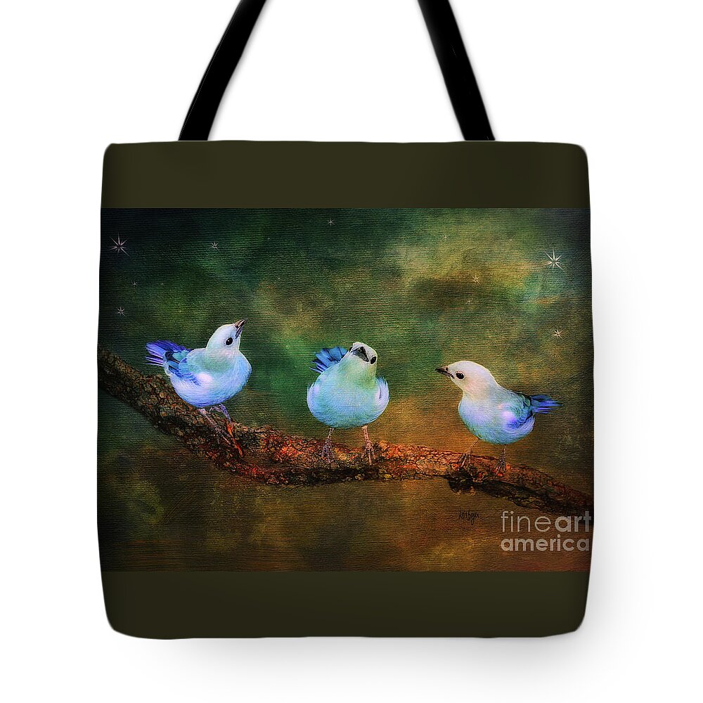 Bird Tote Bag featuring the photograph Faith Hope and Charity by Lois Bryan