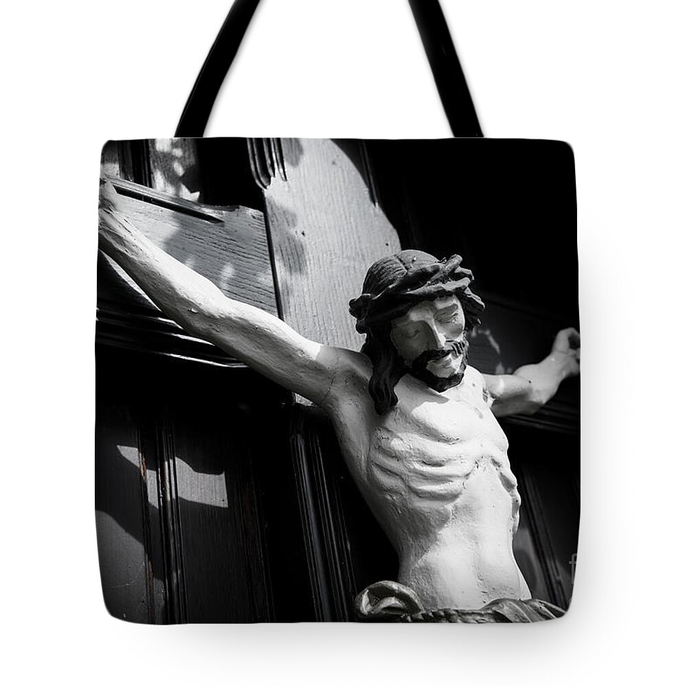 Christ Tote Bag featuring the photograph Faith2 by Hannes Cmarits