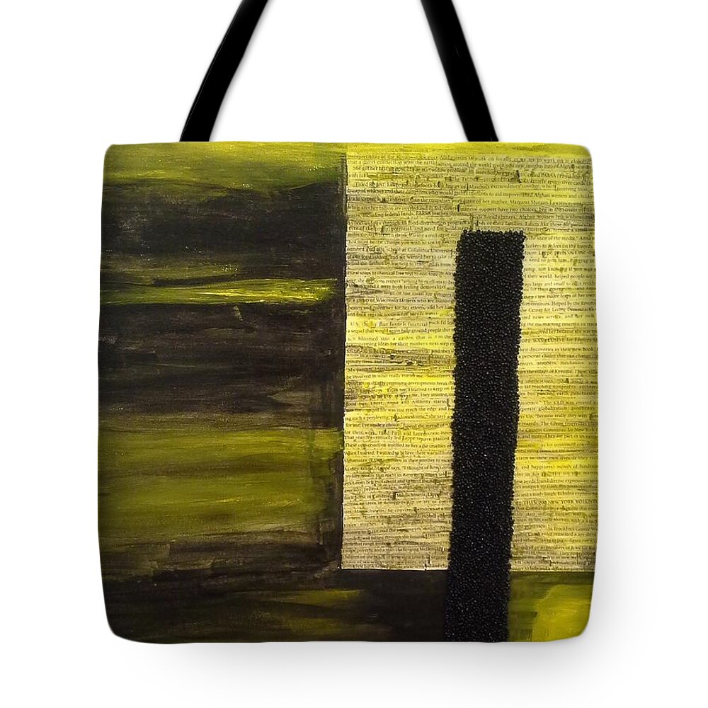 Acrylic Tote Bag featuring the painting Fake Notions by Pamela Henry