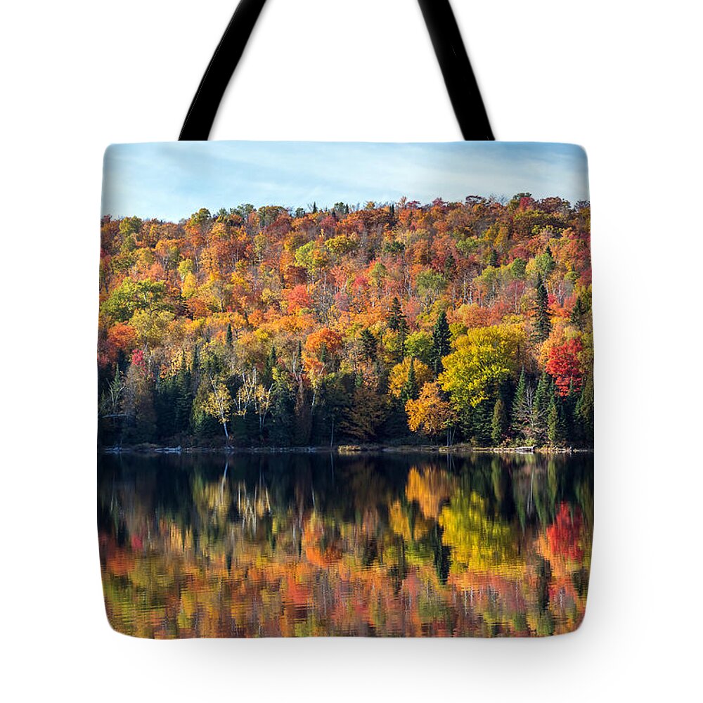 Fall Tote Bag featuring the photograph Fall Reflections by Pierre Leclerc Photography