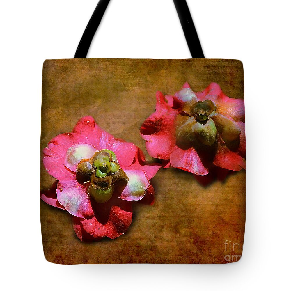 Fallen Tote Bag featuring the photograph Fallen Blossoms by Judi Bagwell