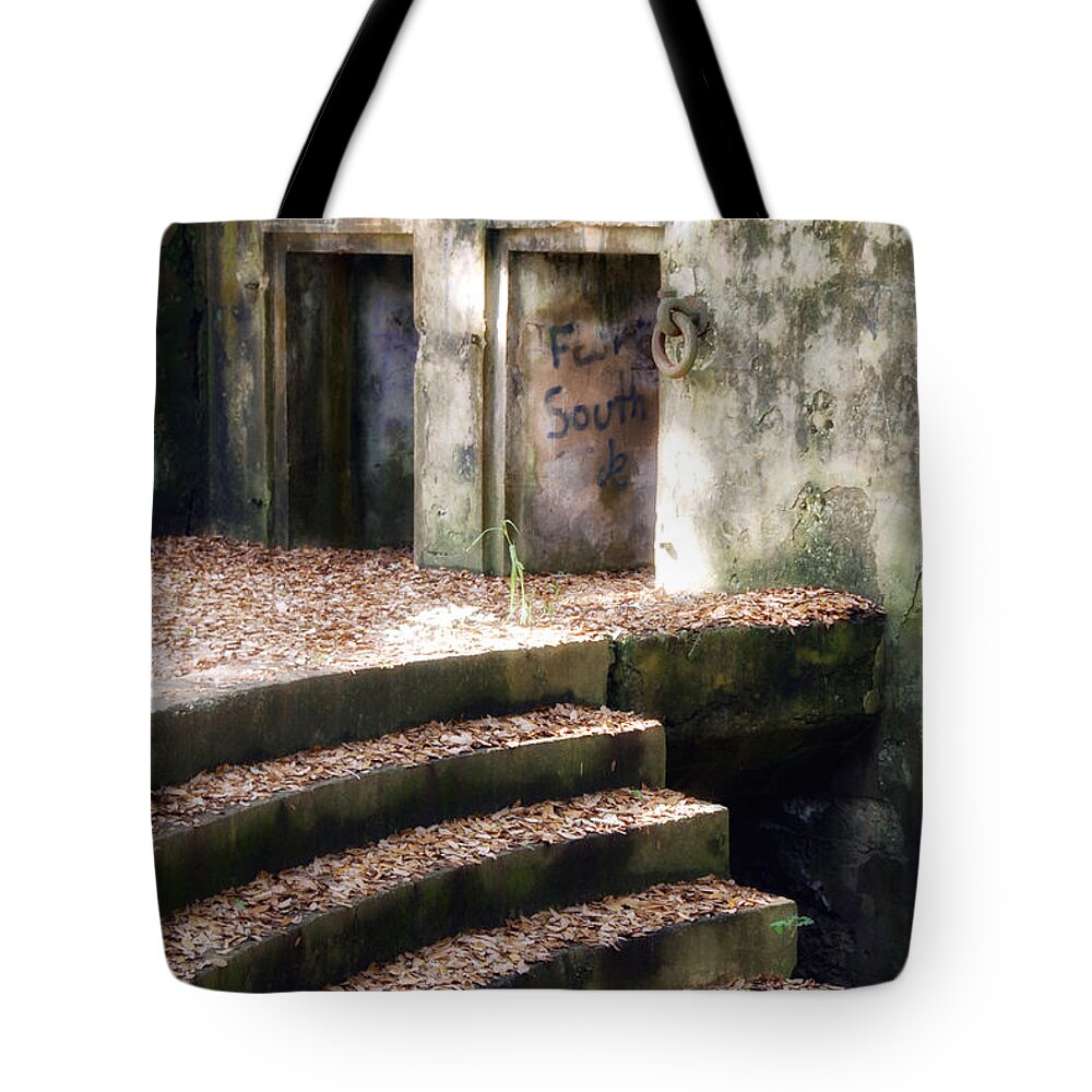 Abandoned Tote Bag featuring the photograph Fallen by Ghostwinds Photography