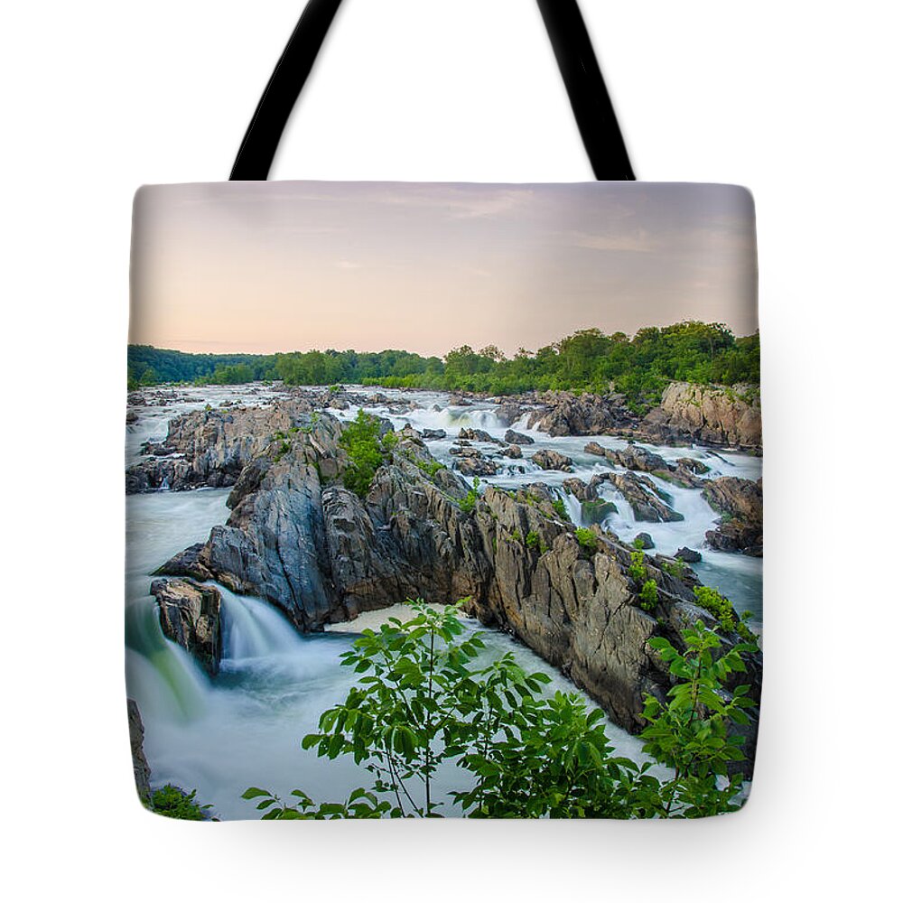 Virgania Tote Bag featuring the photograph Falling Light Falls by Kristopher Schoenleber