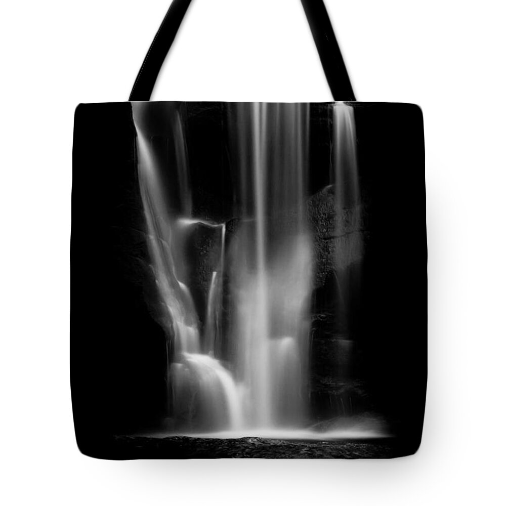Waterfall Tote Bag featuring the photograph Falling Light by Shane Holsclaw