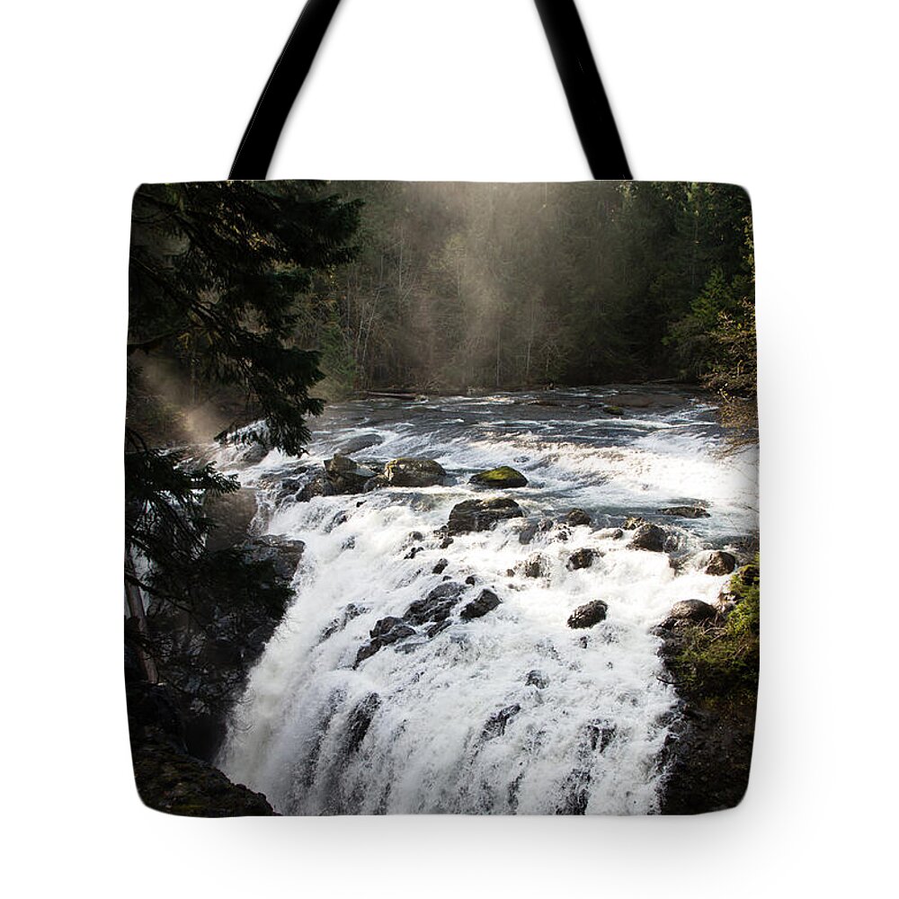 Waterfall Tote Bag featuring the photograph Waterfall Magic by Marilyn Wilson
