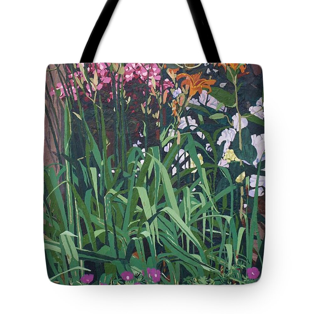 Floral Tote Bag featuring the painting Family Portrait by Leah Tomaino