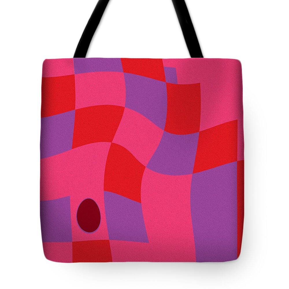 Color Values Tote Bag featuring the digital art Family Values Squared Skewed by Robert J Sadler