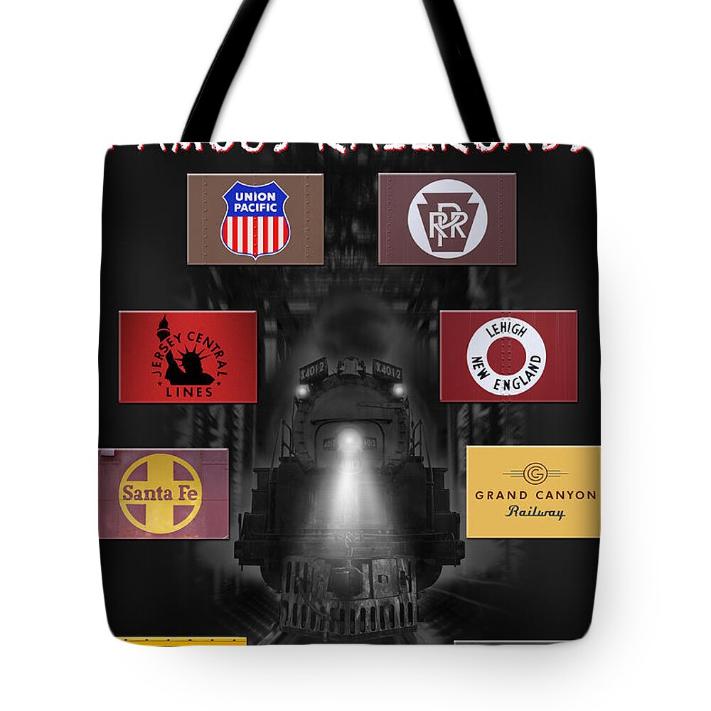 Transportation Tote Bag featuring the photograph Famous Railroads by Mike McGlothlen